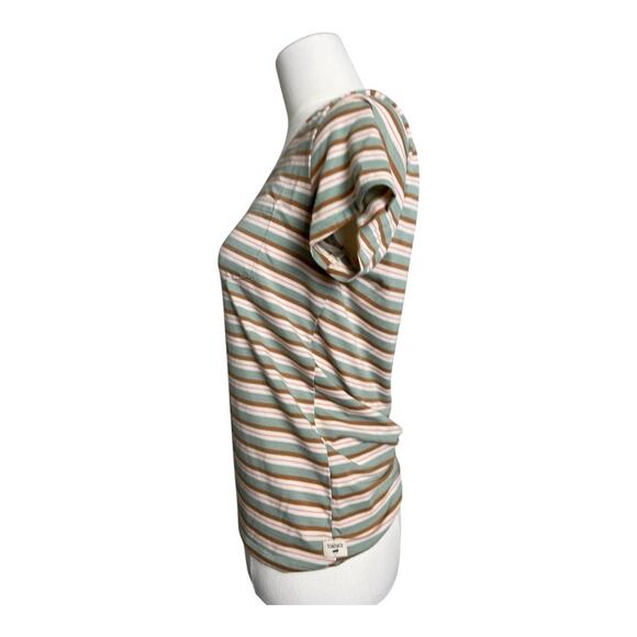Toad & Co Striped T-Shirt Tee Shirt Casual Comfy Cozy Basic Normcore Womens XS - Picture 3 of 6